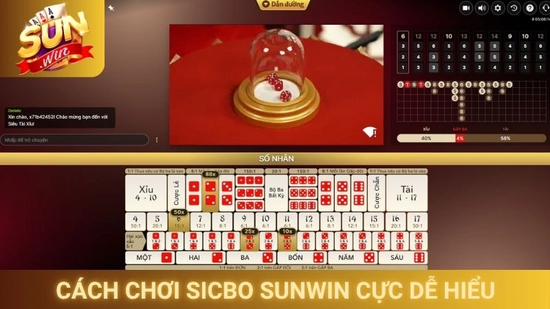 Cách chơi Sicbo Sunwin cực dễ hiểu