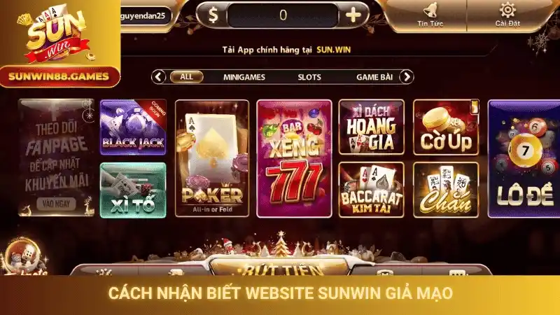 Cách nhận biết website Sunwin giả mạo