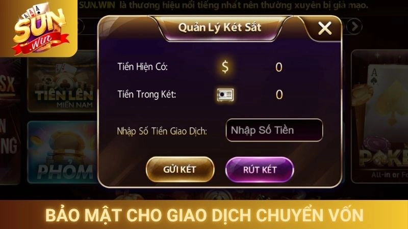 Giải pháp bảo mật cho giao dịch chuyển vốn