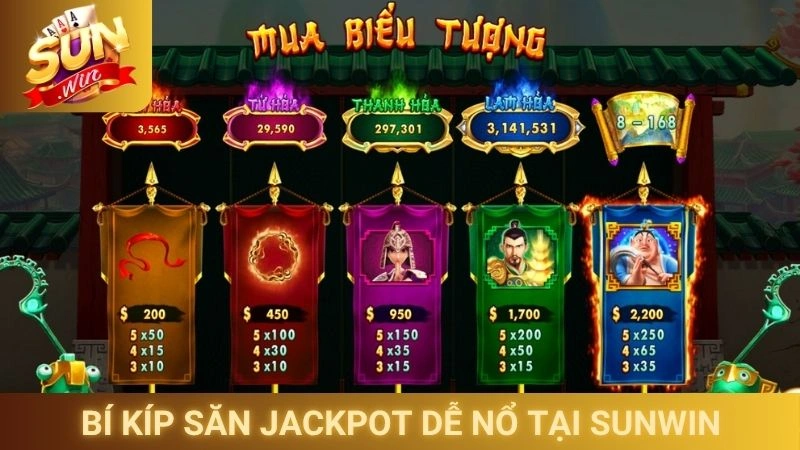 Bí kíp săn Jackpot dễ nổ tại cổng game Sunwin
