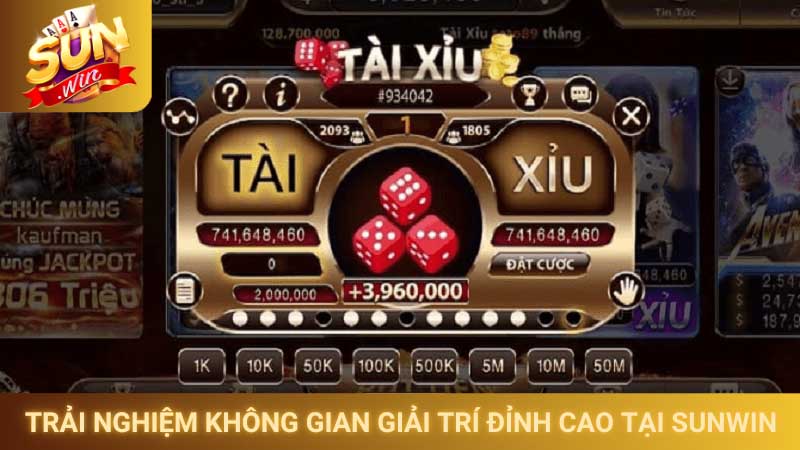 Trải nghiệm không gian giải trí đỉnh cao tại Sunwin