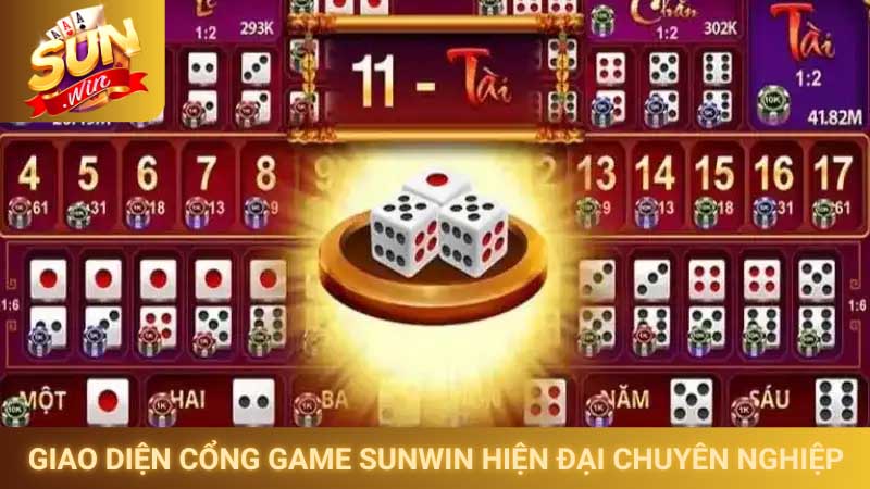 Giao diện cổng game Sunwin hiện đại chuyên nghiệp